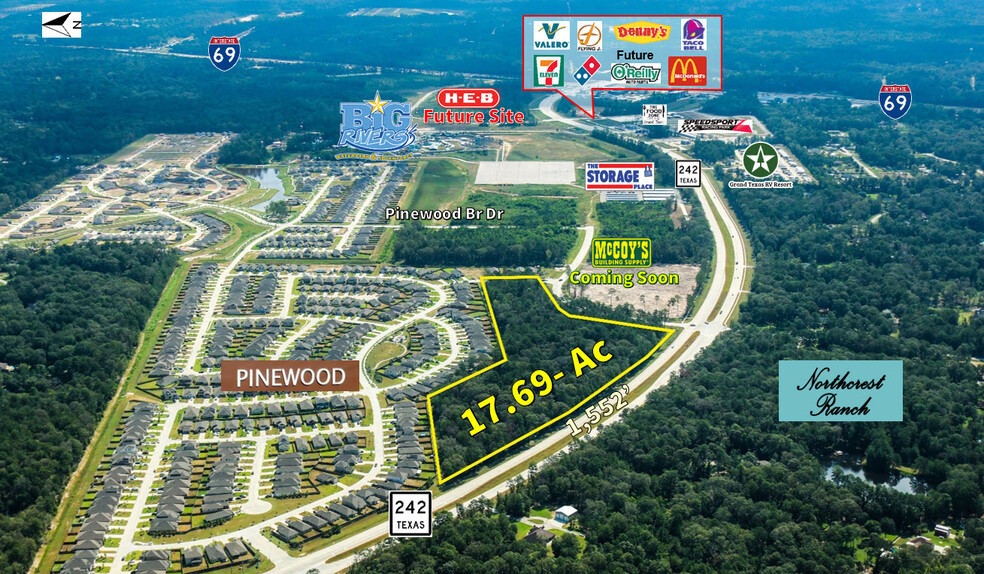 Primary Photo Of 17.693-Ac 242 hwy, New Caney Land For Sale