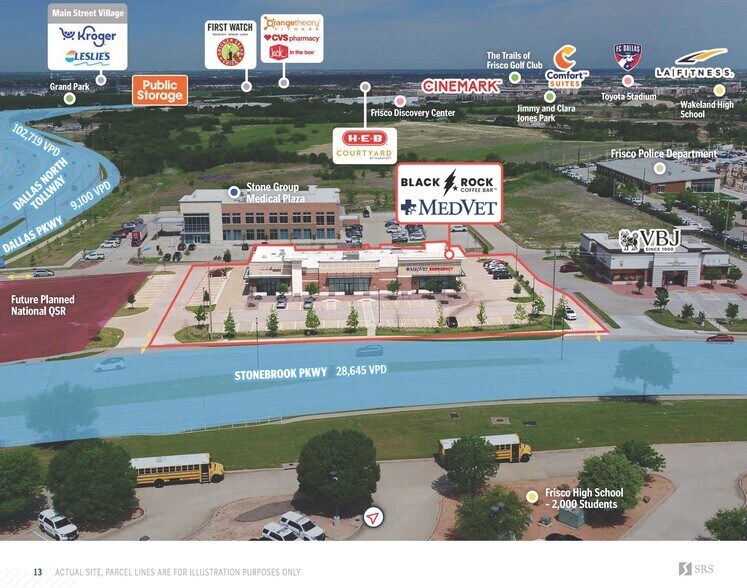 More Photos Of 7030 Stonebrook Pky, Frisco Storefront For Sale
