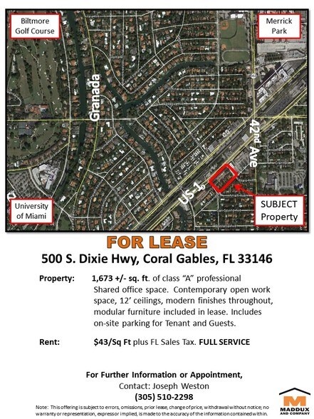 More Photos Of 500 S Dixie Hwy, Coral Gables Office For Lease