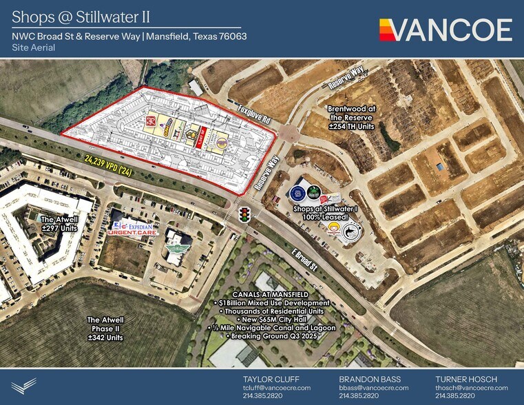 More Photos Of NWC of Broad St & Reserve Way, Mansfield Unknown For Lease