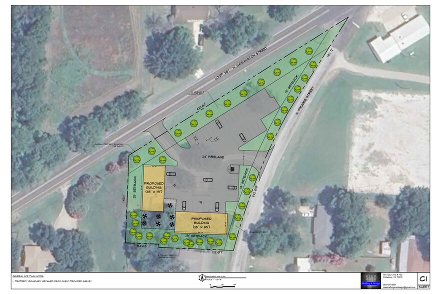 Primary Photo Of 929 N Washington St, Pilot Point Land For Sale