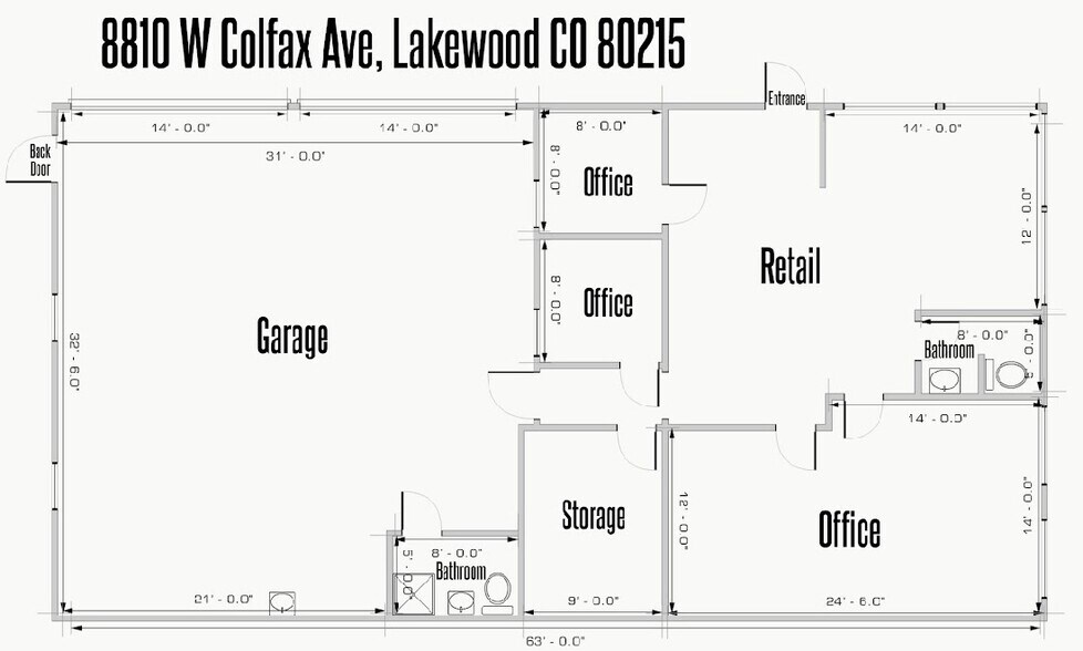 More Photos Of 8810 W Colfax Ave, Lakewood Auto Repair For Sale