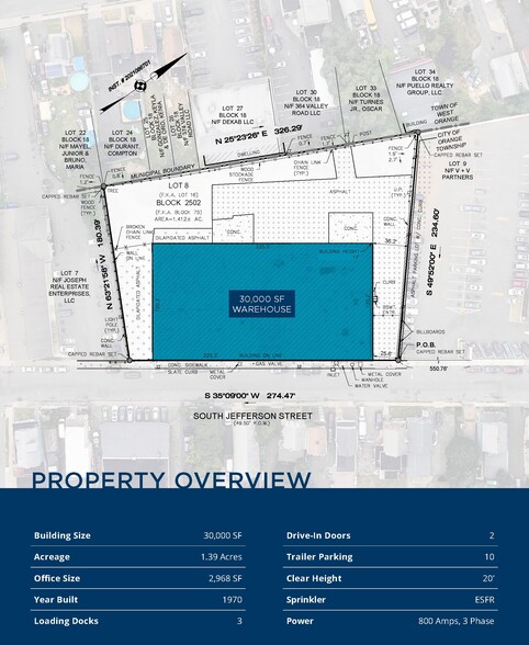 More Photos Of 55 S Jefferson St, Orange Warehouse For Sale
