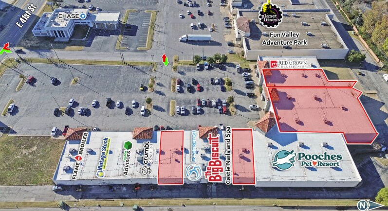 More Photos Of 5321-5355 E 41st St S, Tulsa General Retail For Lease