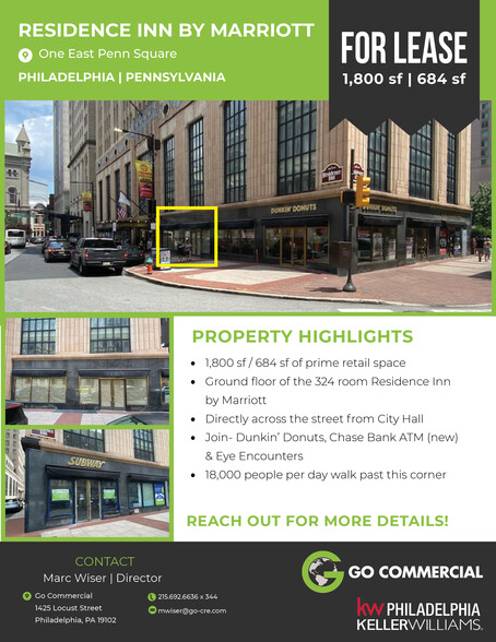 Primary Photo Of 1 E Penn Sq, Philadelphia Hotel For Lease