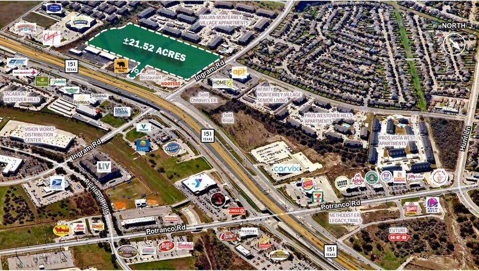 More Photos Of SEQ Of State HWY 151 & Ingram Rd, San Antonio Land For Sale