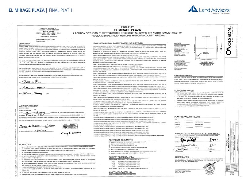 Primary Photo Of Nec El Mirage Road & Lower Buckeye Road, Avondale Land For Sale