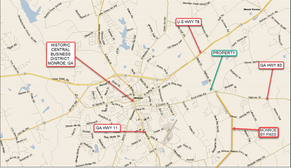 More Photos Of NW CORNER OF HWY 83 & UNISIA DR, Monroe Land For Sale
