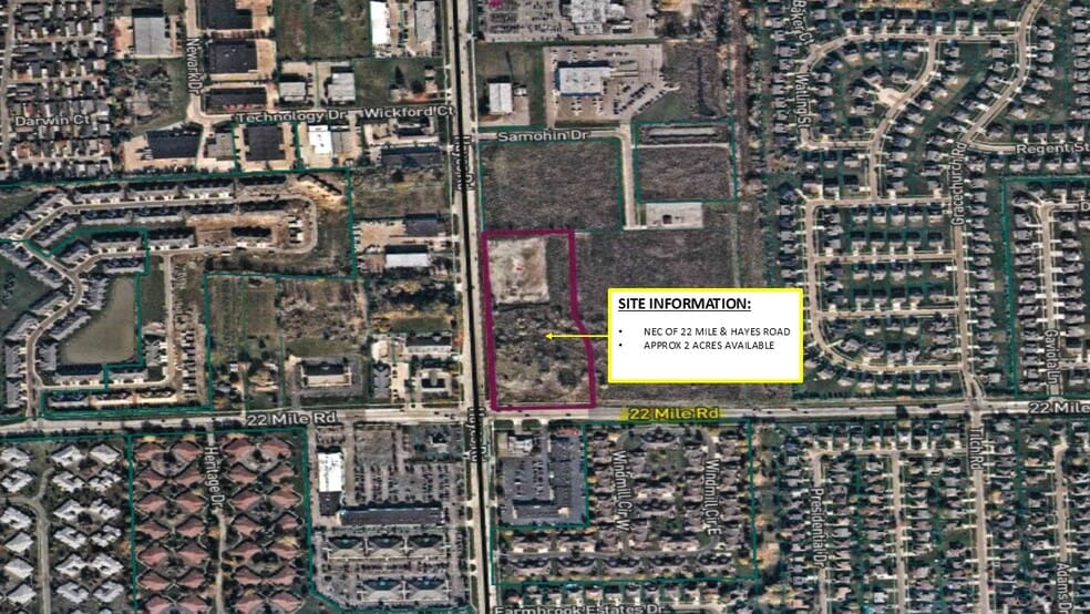 Primary Photo Of Hayes & 22 Mile Rd, Macomb Township Land For Sale