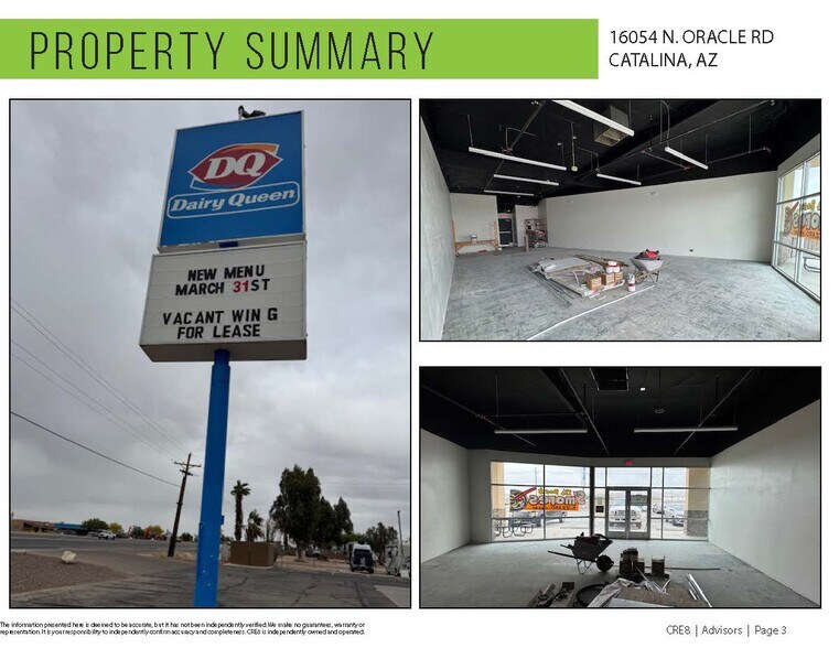 More Photos Of 16054 N Oracle Rd, Catalina Storefront Retail Office For Lease