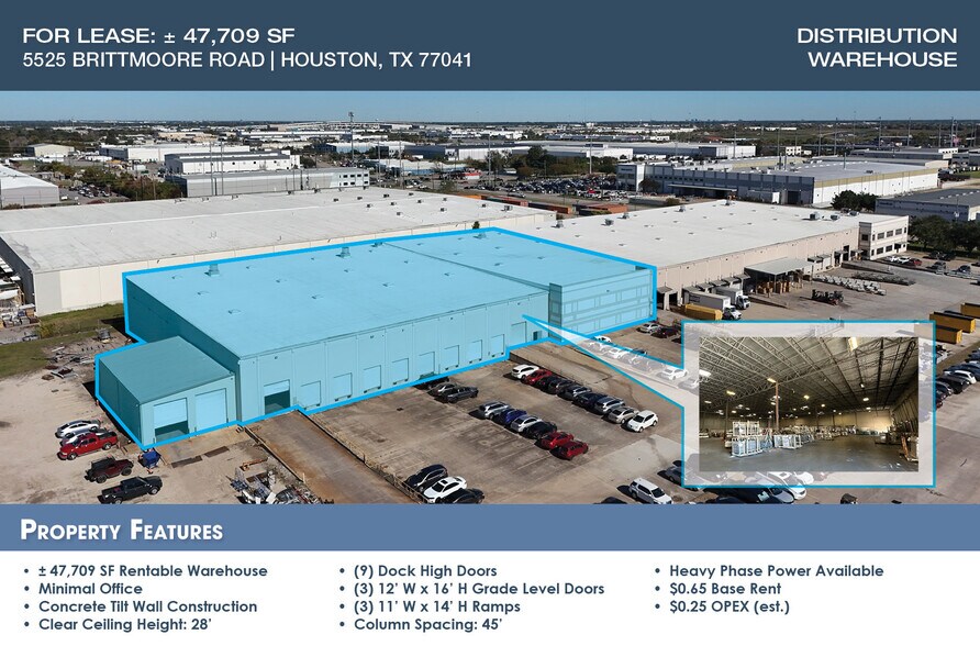Primary Photo Of 5525 Brittmoore Rd, Houston Distribution For Lease