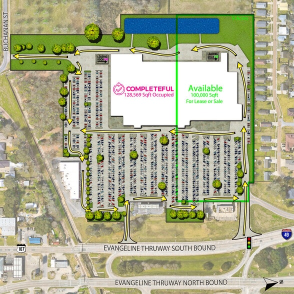 More Photos Of 1229 NW Evangeline Trwy, Lafayette Distribution For Sale