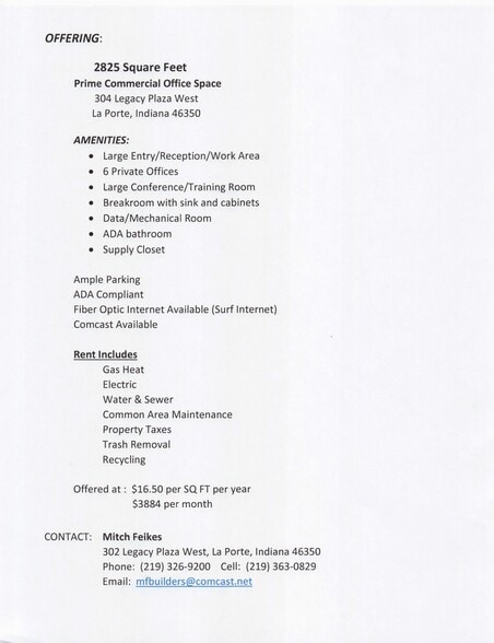 More Photos Of 300 Legacy Plz W, La Porte Medical For Lease