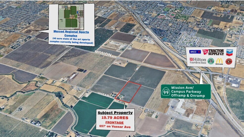 More Photos Of 2260 Vassar Ave, Merced Land For Sale