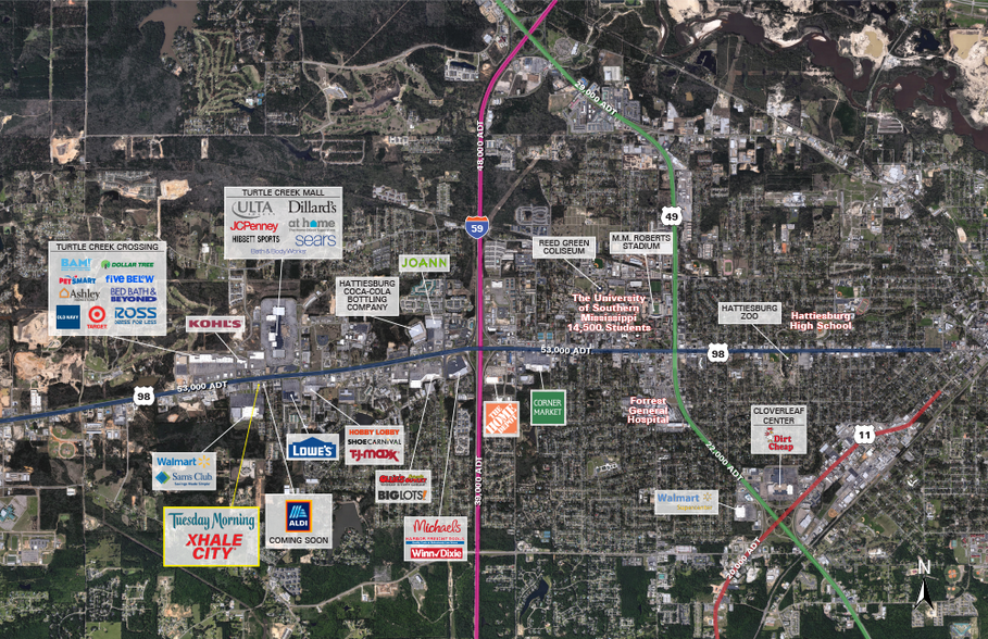 More Photos Of 6062 Hwy 98 W, Hattiesburg Freestanding For Lease
