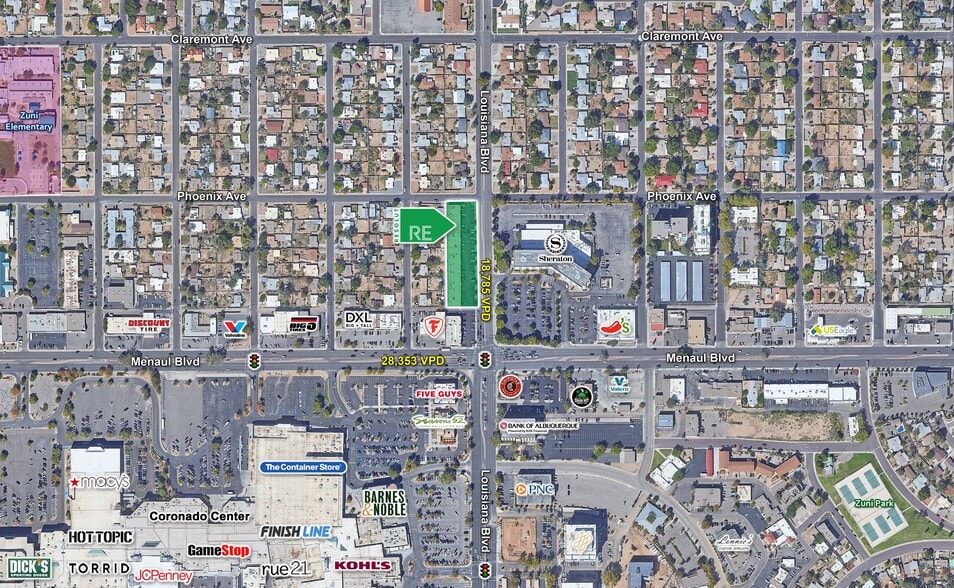 More Photos Of 2633-2677 Louisiana Blvd, Albuquerque Storefront For Lease