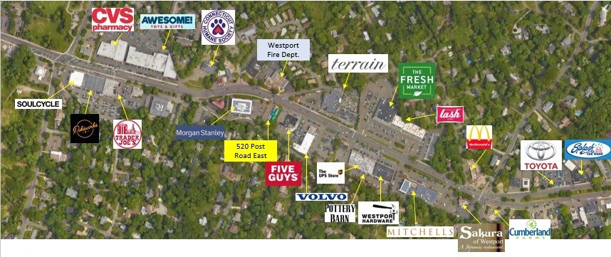 More Photos Of 520 Post Rd E, Westport Freestanding For Lease