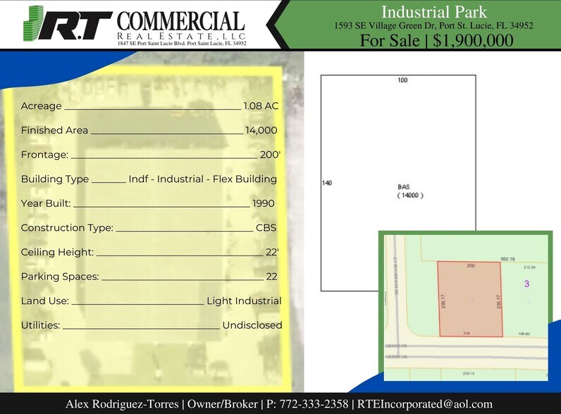 More Photos Of 1593 SE Village Green Dr, Port Saint Lucie Warehouse For Sale