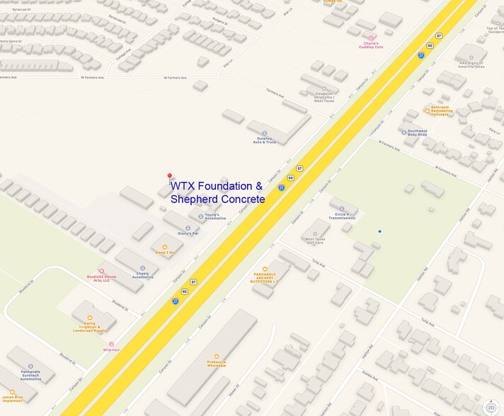 More Photos Of 6636 Canyon Dr, Amarillo Warehouse For Sale