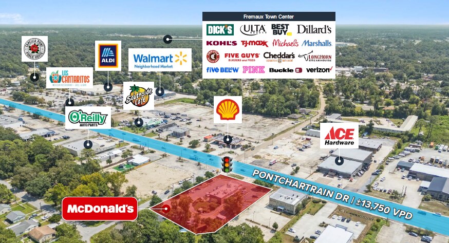 More Photos Of 3301 Pontchartrain Dr, Slidell Fast Food For Sale