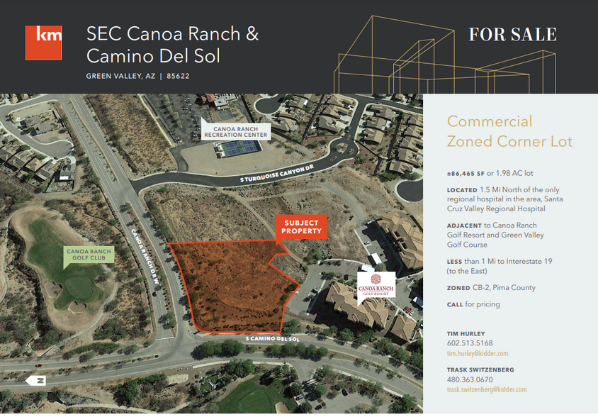 Primary Photo Of W Canoa Ranch & Camino Del Sol, Green Valley Land For Sale