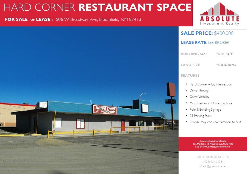 More Photos Of 506 W Broadway Ave, Bloomfield General Retail For Sale