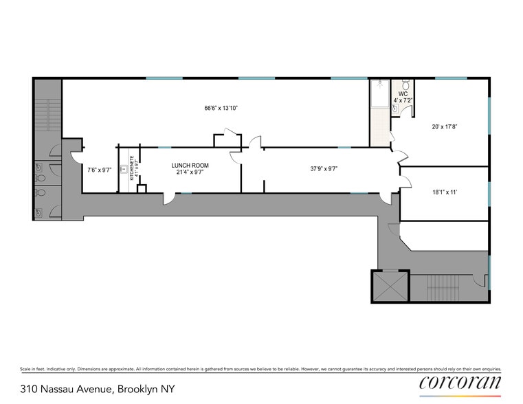 More Photos Of 310 Nassau Ave, Brooklyn Storefront Retail Office For Lease
