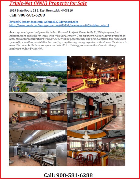 Primary Photo Of 1069 State Route 18, East Brunswick Restaurant For Sale