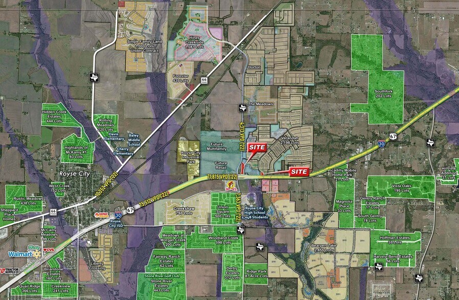 More Photos Of NEQ of I-30 & FM 2642, Royse City Land For Sale