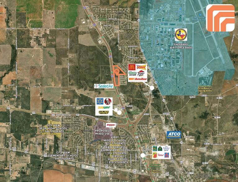 More Photos Of Central E Fwy fwy, Wichita Falls Land For Sale