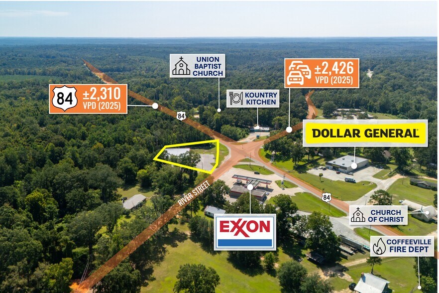 More Photos Of 365 River St E, Coffeeville Freestanding For Lease