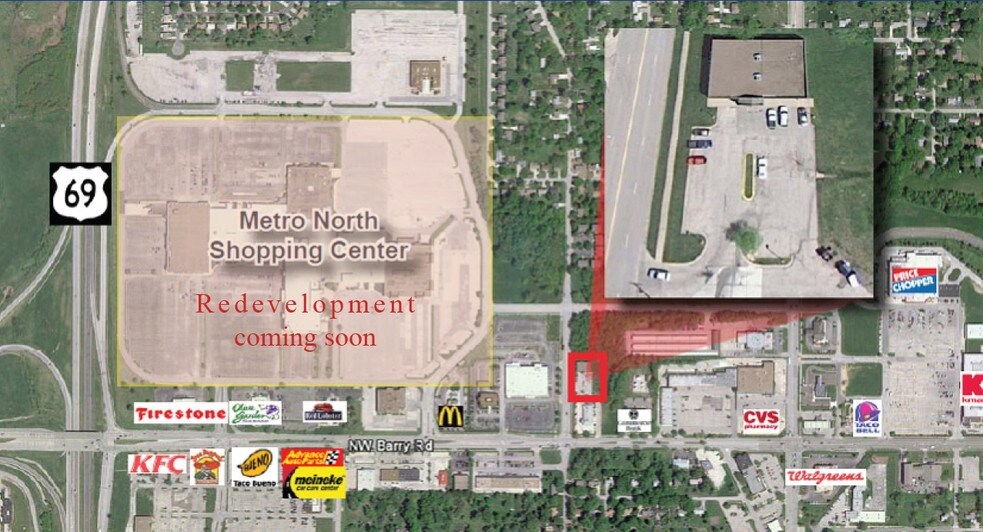 More Photos Of 8445 N Main St, Kansas City Freestanding For Lease