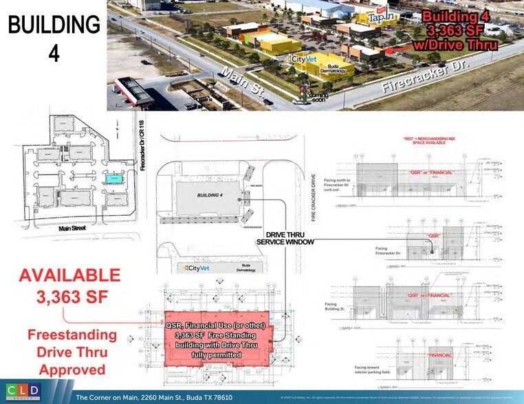 More Photos Of The Corner on Main, Buda Restaurant For Lease