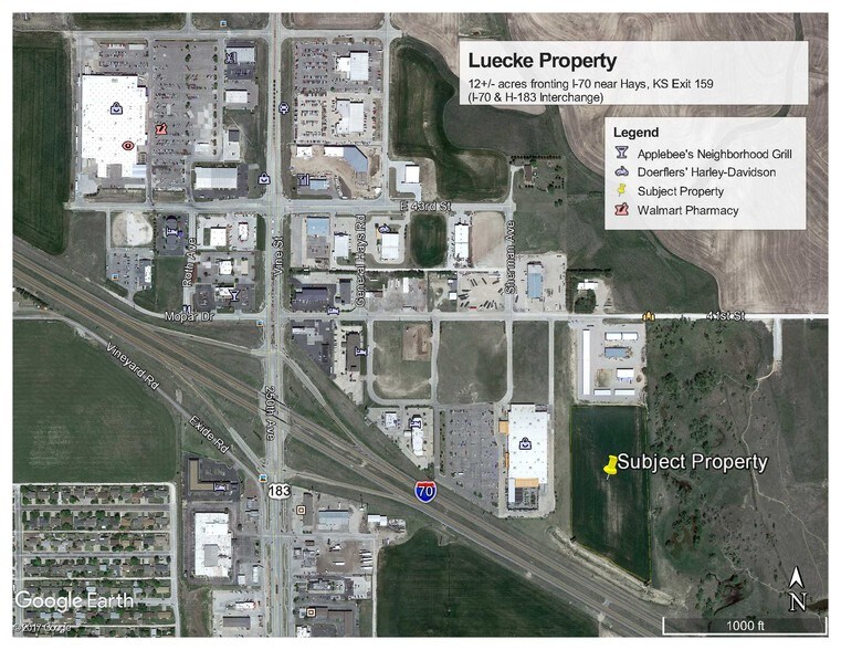 Primary Photo Of 800 E 41st St, Hays Land For Sale