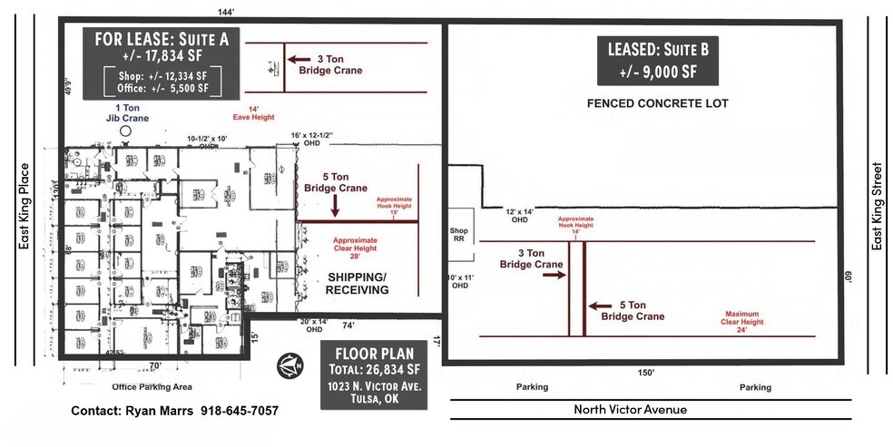 More Photos Of 1023 N Victor Ave, Tulsa Manufacturing For Lease