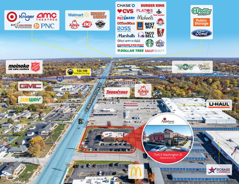 More Photos Of 7345 E Washington St, Indianapolis Restaurant For Sale