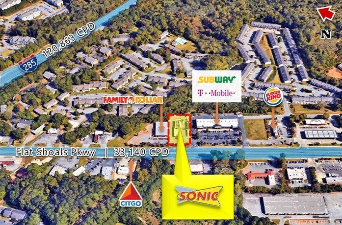 More Photos Of 3900 Flat Shoals Pky, Decatur Fast Food For Sale