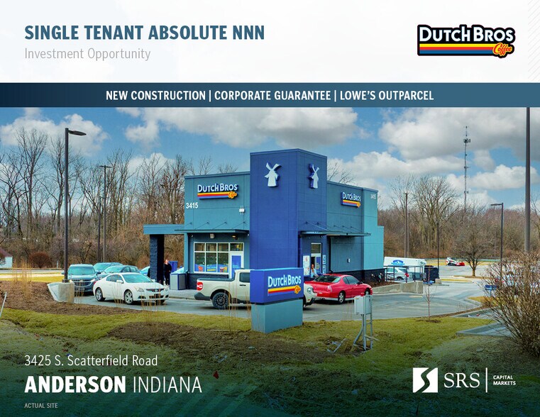 Primary Photo Of 3425 S Scatterfield Rd, Anderson Fast Food For Sale