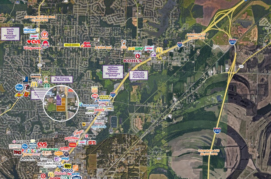 More Photos Of 7311 N Hills Blvd, North Little Rock Land For Lease