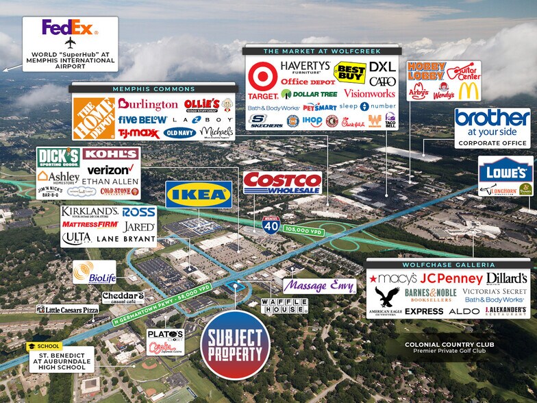 More Photos Of 2286 N Germantown Pky, Cordova Freestanding For Sale