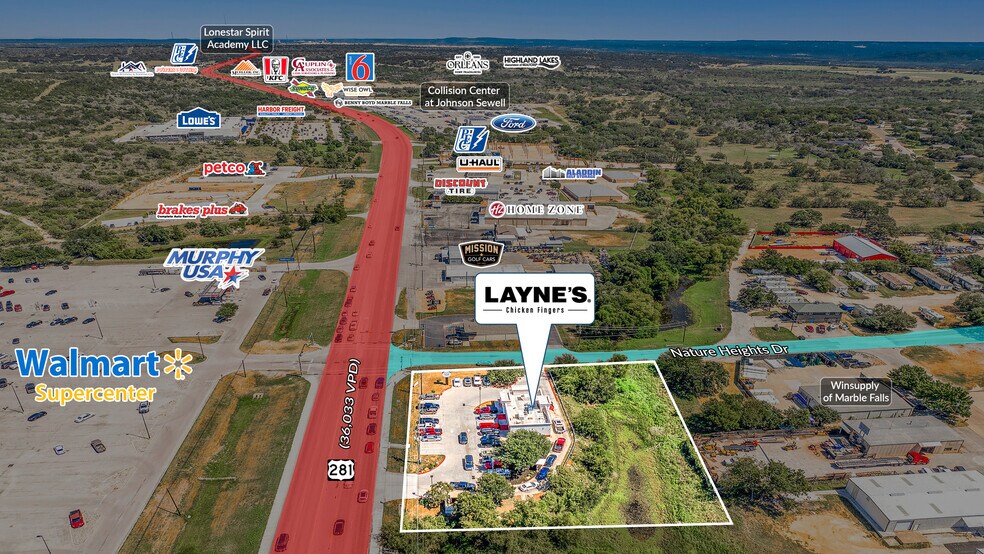 More Photos Of 2711 Us Highway 281, Marble Falls General Retail For Sale