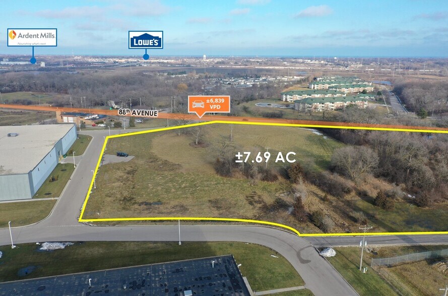 More Photos Of 7.69 AC Adj. to Wilmot Road, Pleasant Prairie Land For Sale