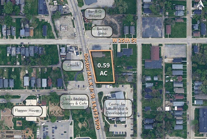 Primary Photo Of 2439 & 2455 Doctor M.L.K. Jr st, Indianapolis Land For Sale