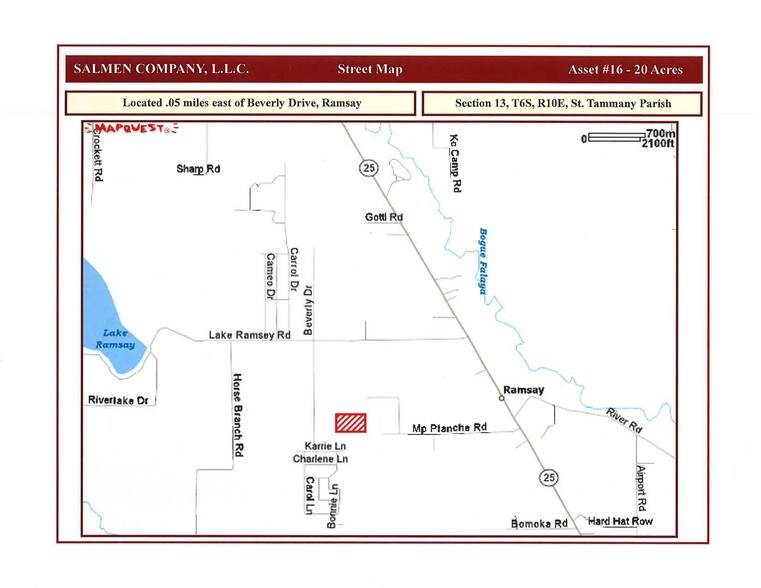 More Photos Of M P Planche Rd @ Beverly Dr., Covington Land For Sale