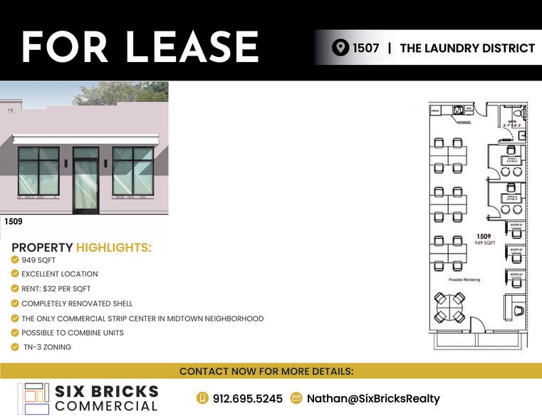 More Photos Of 1501-1509 Paulsen St, Savannah Freestanding For Lease