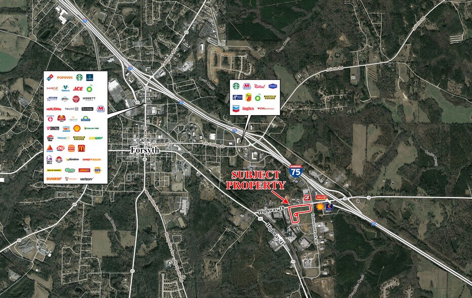 Primary Photo Of Interstate 75 & GA Hwy 18, Forsyth Land For Sale