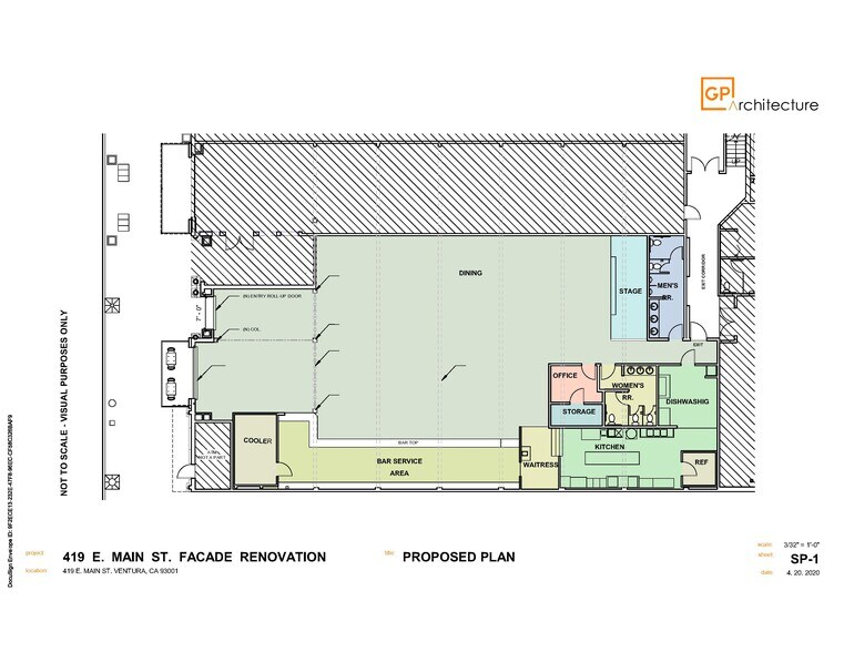 More Photos Of 419 E Main St, Ventura Restaurant For Lease
