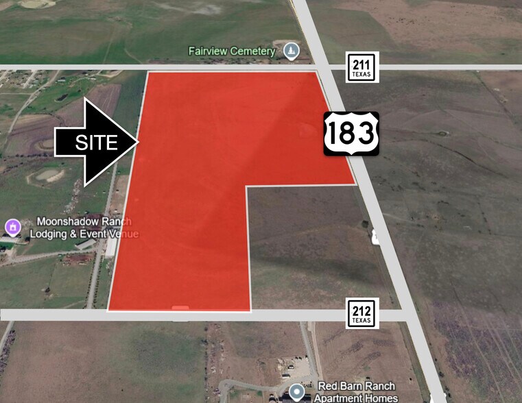 Primary Photo Of SWC HWY183 and CR211, Briggs Land For Sale