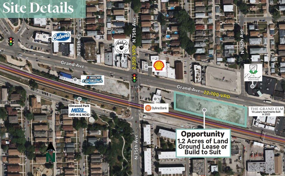 Primary Photo Of 7411 W Grand Ave, Elmwood Park Land For Lease