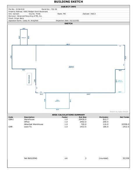 More Photos Of 4643 Medgar Evers Blvd, Jackson Warehouse For Sale